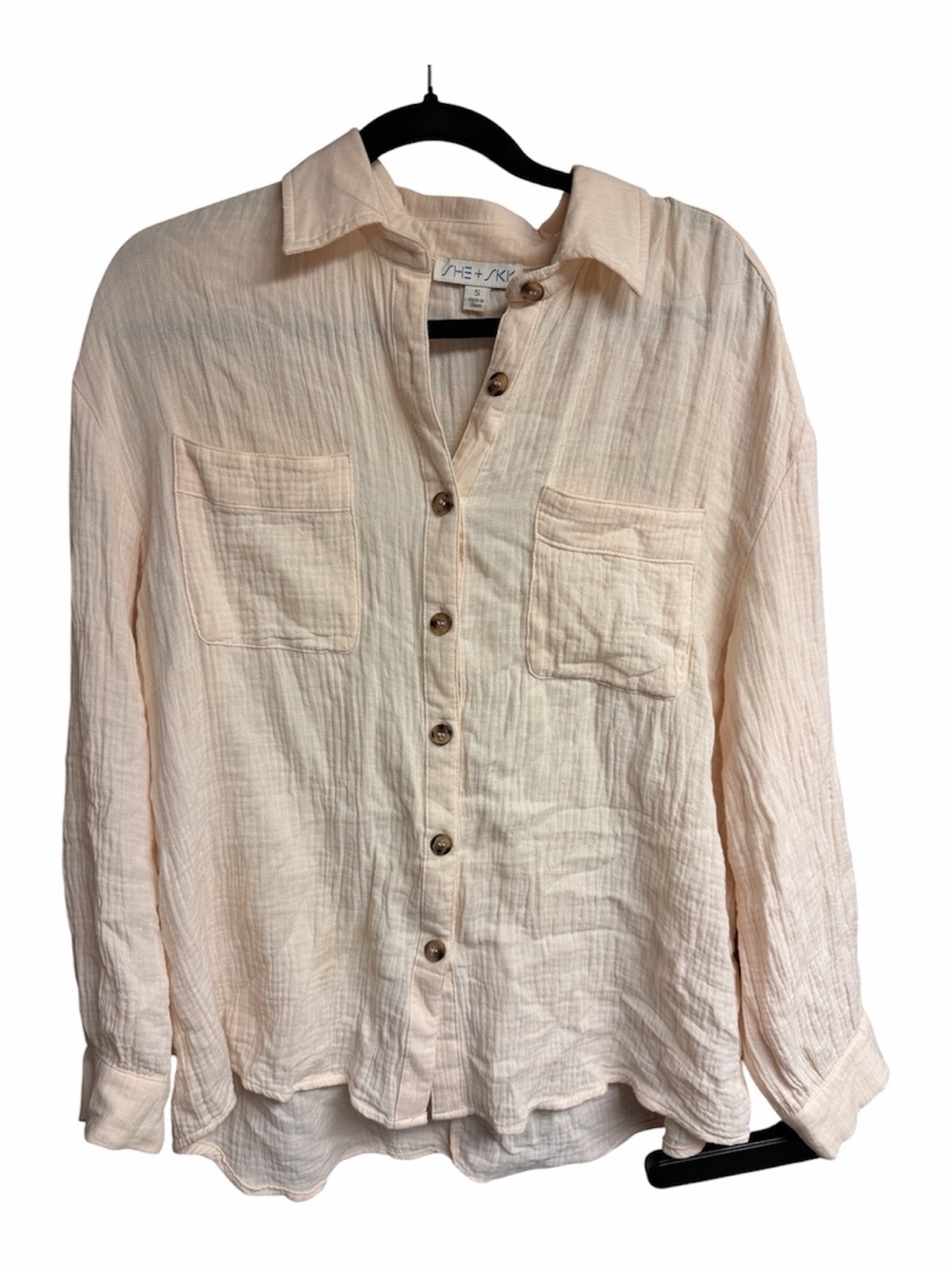She & Sky Button Up Shirt
